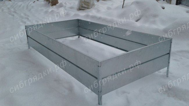 Высокие оцинкованные грядки из стали высотой 34 см в Петропавловске-Камчатском